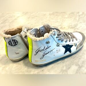 Men’s Golden Goose Francy Penstar LAB shearling insert high tops sz 44 US 11